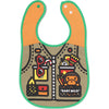 WOODLAND CAMO BABY MILO FISHING VEST PRINT REVERSIBLE BIB KB