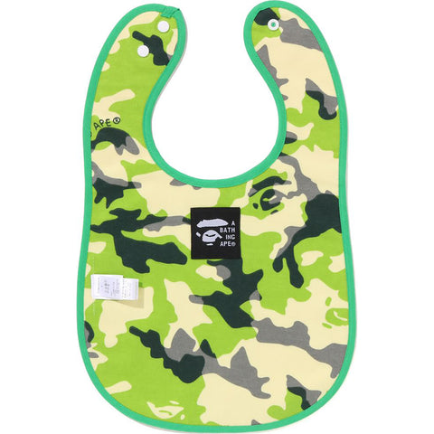 WOODLAND CAMO BABY MILO FISHING VEST PRINT REVERSIBLE BIB KB