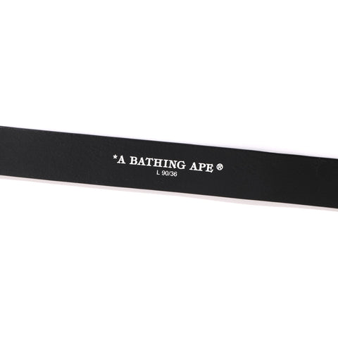 A BATHING APE LEATHER BELT MENS