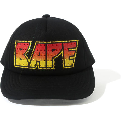 BAPE CRYSTAL STONE MESH CAP MENS
