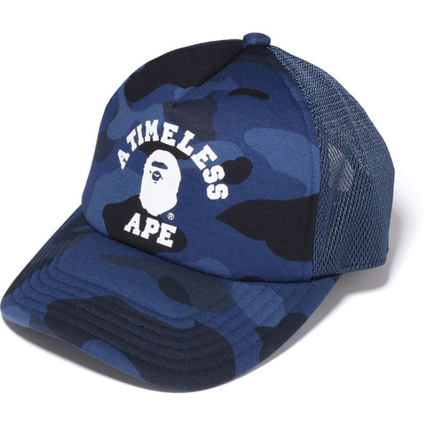 BAPE X JJJJOUND COLOR CAMO COLLEGE MESH CAP M