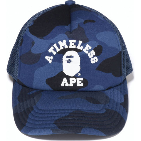 BAPE X JJJJOUND COLOR CAMO COLLEGE MESH CAP M