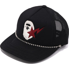 STA APE HEAD LEATHER PATCHED MESH CAP M