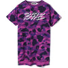 COLOR CAMO BAPE LONG LENGTH TEE LADIES