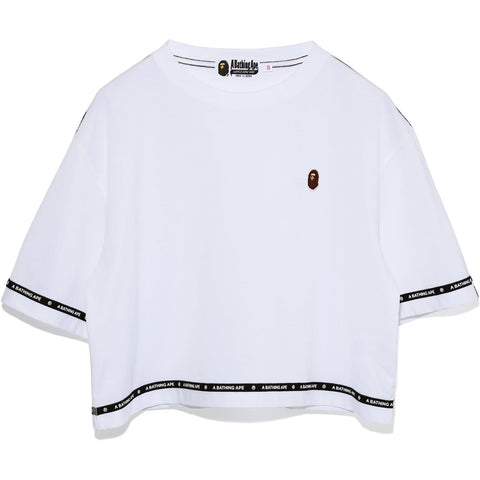 LOGO TAPE CROPPED TEE LADIES