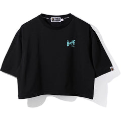 BAPE STA LOGO CROPPED TEE LADIES