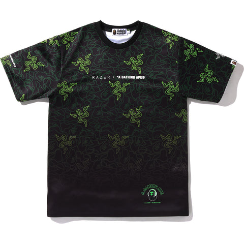 RAZER X A BATHING APE NEON CAMO TEAM TEE MENS