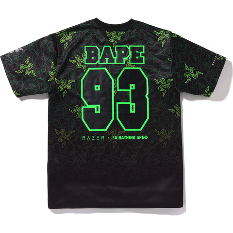 RAZER X A BATHING APE NEON CAMO TEAM TEE MENS