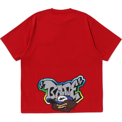 GRAFFITI BRUSH APPLIQUE TEE M