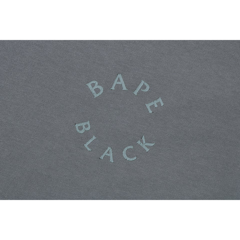 BAPE BLACK GARMENT DYE LOGO TEE MENS