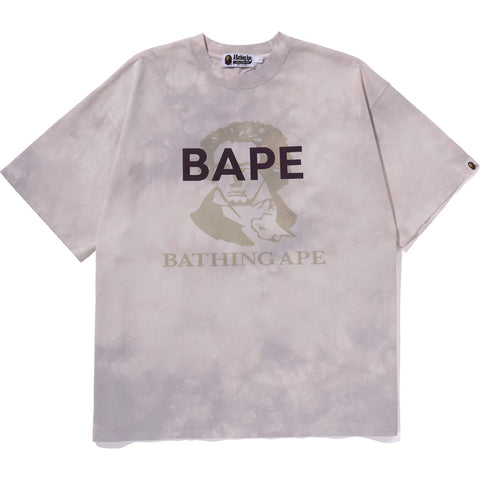 TIE DYE BATHING APE TEE RELAXED FIT MENS