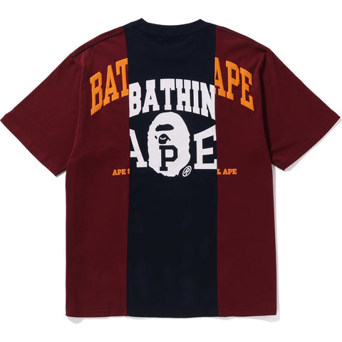 BAPE BADGES COLOR BLOCKING TEE MENS