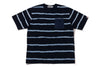 INDIGO DISCHARGE PRINT RELAXED FIT TEE MENS