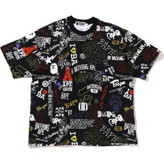 HAND DRAW PATTERN RELAXED FIT TEE MENS