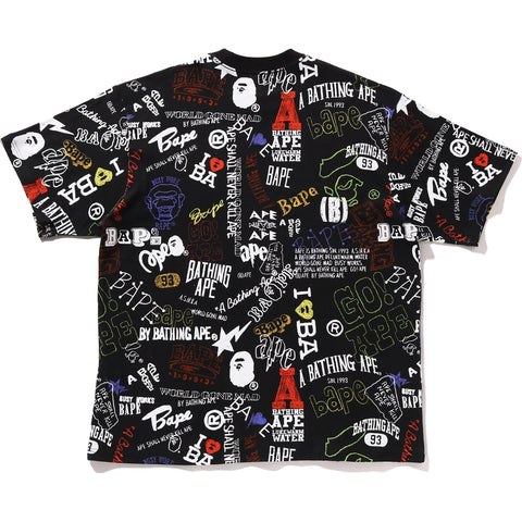 HAND DRAW PATTERN RELAXED FIT TEE MENS
