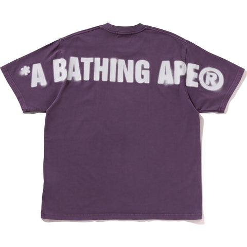 SPRAY APE HEAD GARMENT DYED RELAXED FIT TEE MENS