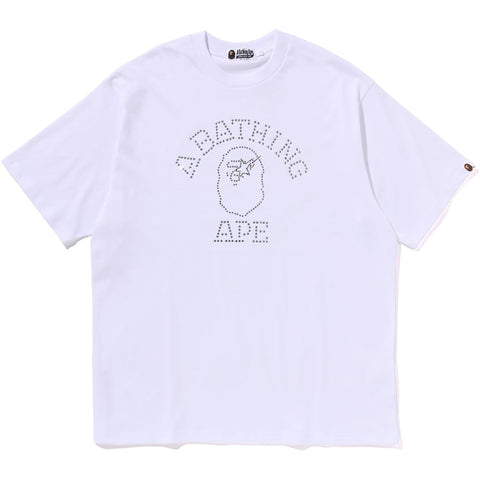 RHINESTONE COLLEGE RELAXED FIT TEE MENS