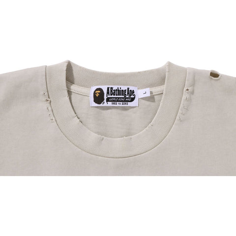 DAMAGED GARMENT DYED RELAXED FIT TEE MENS