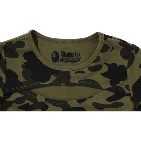 1ST CAMO CUT OUT TEE LADIES