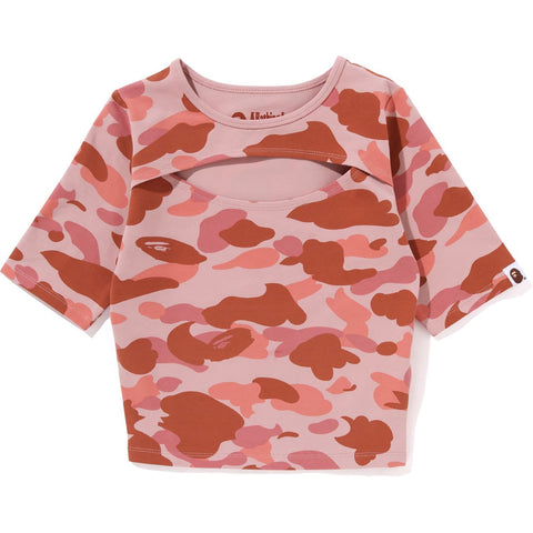 1ST CAMO CUT OUT TEE LADIES