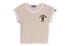 COLLEGE CROPPED TRIM TEE L