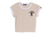COLLEGE CROPPED TRIM TEE L