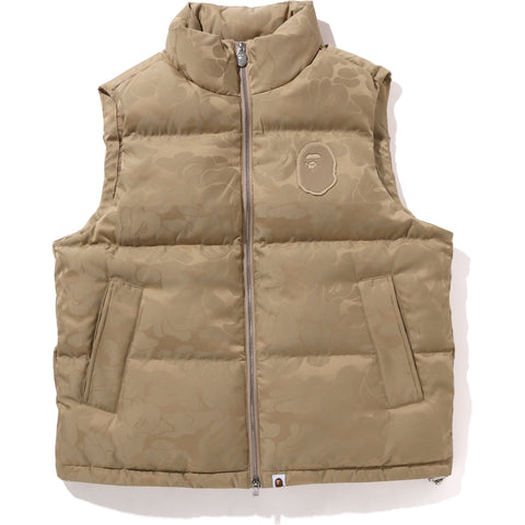 TONAL SOLID CAMO PUFFER DOWN VEST MENS