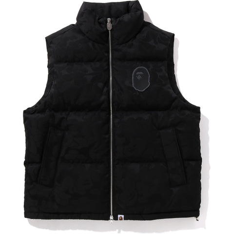 TONAL SOLID CAMO PUFFER DOWN VEST MENS