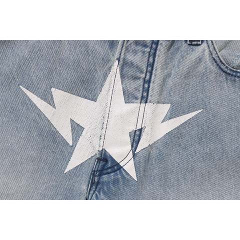 DESTROYED STA RELAXED FIT 13OZ DEMIN SHORTS MENS