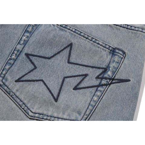 DESTROYED STA RELAXED FIT 13OZ DEMIN SHORTS MENS