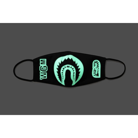 GLOW IN THE DARK SHARK MASK MENS