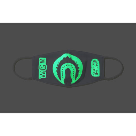 GLOW IN THE DARK SHARK MASK MENS