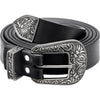 BAPE BLACK SILVER BUCKLE BELT MENS