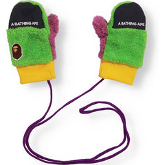 MULTI BOA APE HEAD MITTENS KIDS