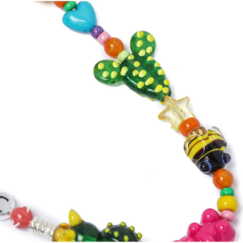 BAPE BLACK BEADING NECKLACE (48CM) MENS