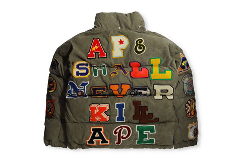 BAPE X READYMADE TIGER SHARK DOWN JACKET