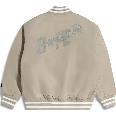 BAPE X HIGHSNOBIETY NYLON VARSITY JACKET MENS