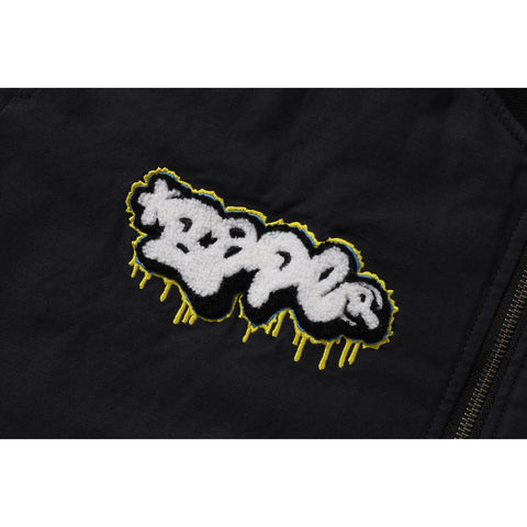 GRAFFITI BOMBER JACKET RELAXED FIT MENS