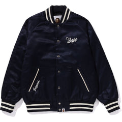 BAPE SATIN VARSITY JACKET LADIES