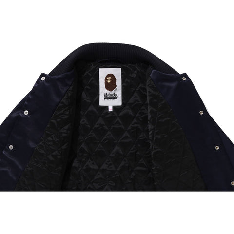 BAPE SATIN VARSITY JACKET LADIES