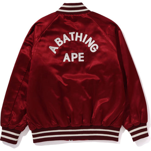 BAPE SATIN VARSITY JACKET LADIES