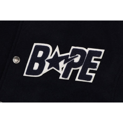 BAPE STA CROPPED VARSITY JACKET LADIES