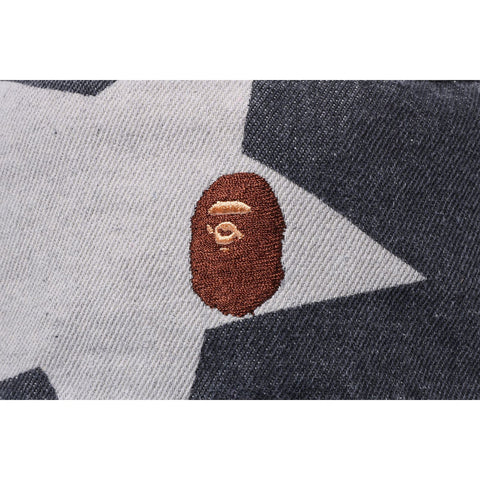 STA PATTERN DENIM BUCKET HAT MENS
