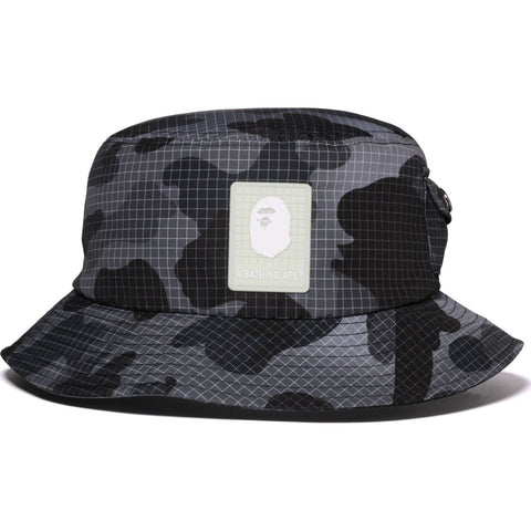 GRID CAMO BUCKET HAT M