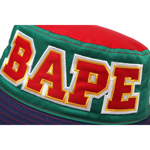 BAPE COLOR BLOCK BUCKET HAT KIDS