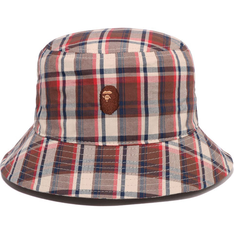 MINI BAPE CHECK BUCKET HAT