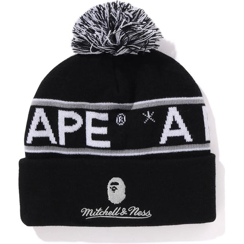 BAPE X MITCHELL & NESS NHL POM BEANIE MENS