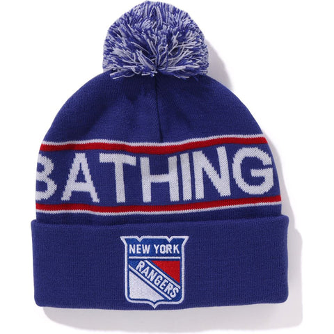 BAPE X MITCHELL & NESS NHL POM BEANIE MENS