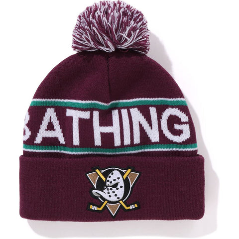 BAPE X MITCHELL & NESS NHL POM BEANIE MENS