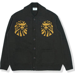 BAPE BLACK LOGO CARDIGAN MENS